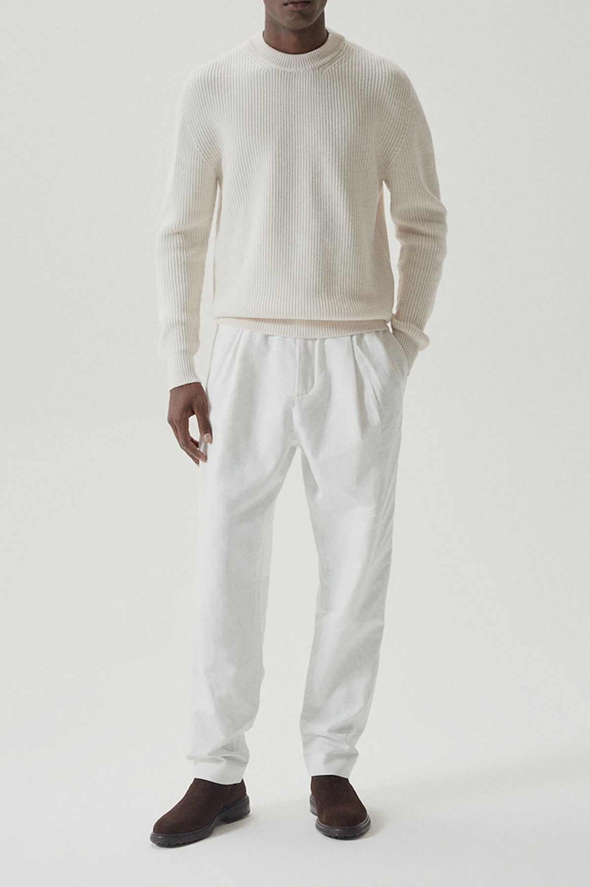 the merino wool perkins sweater imperfect version natural white