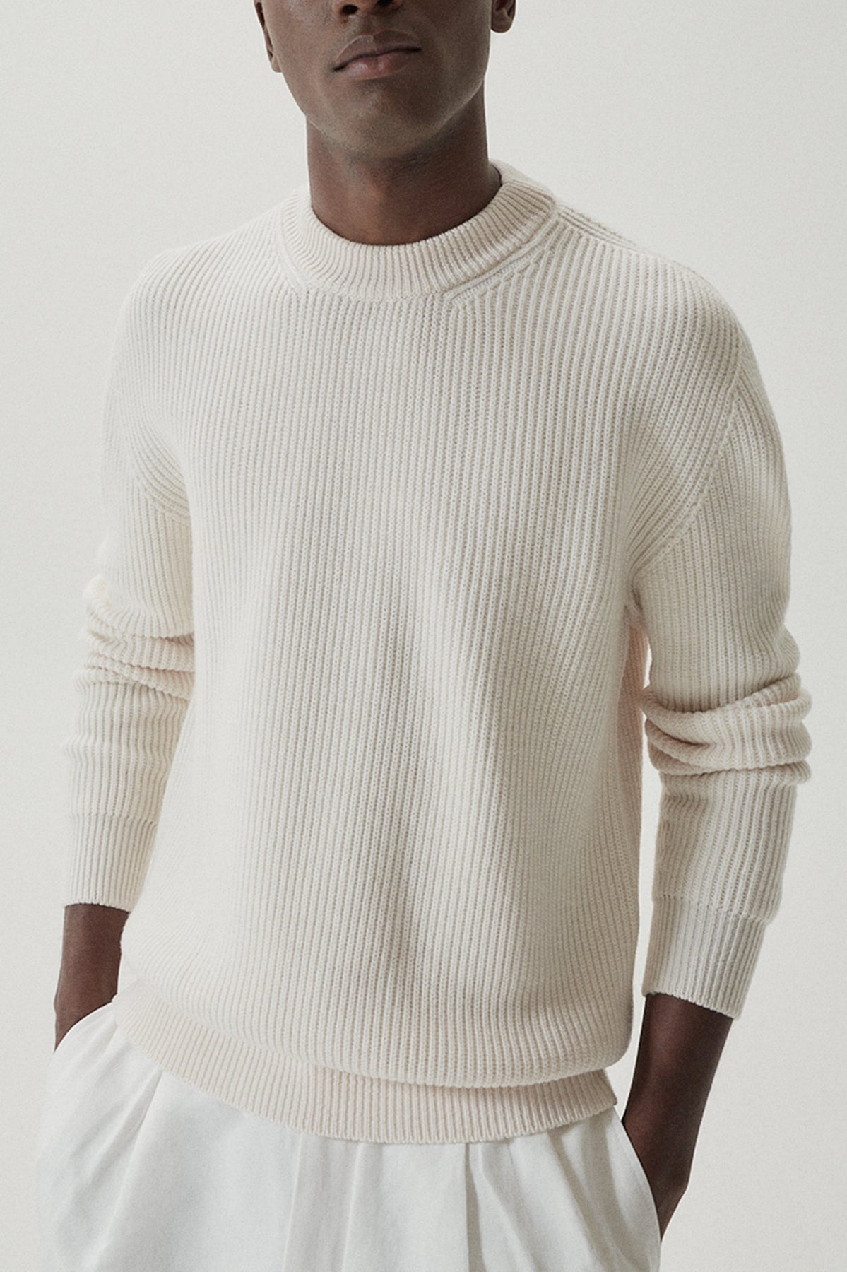 the merino wool perkins sweater imperfect version natural white