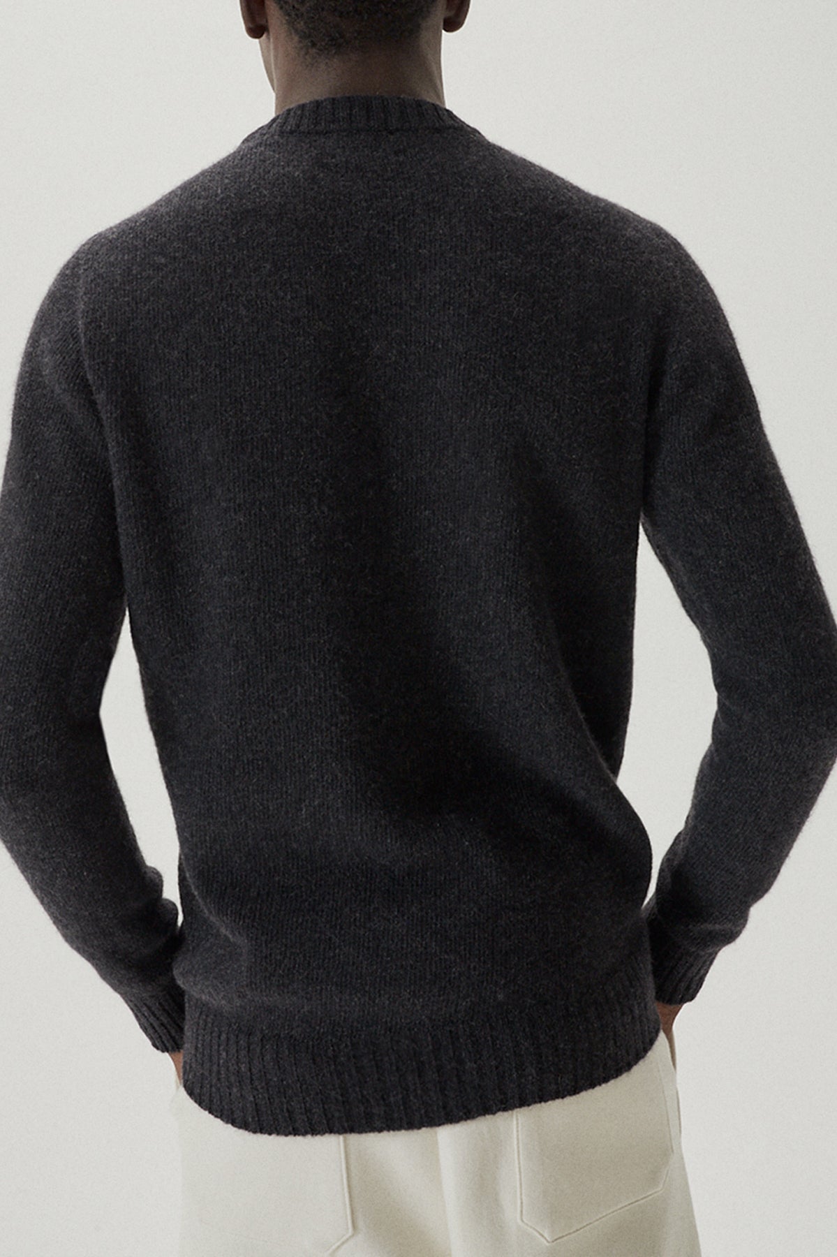 The Upcycled Cashmere Sweater - Imperfect Version | Anthracite Grey