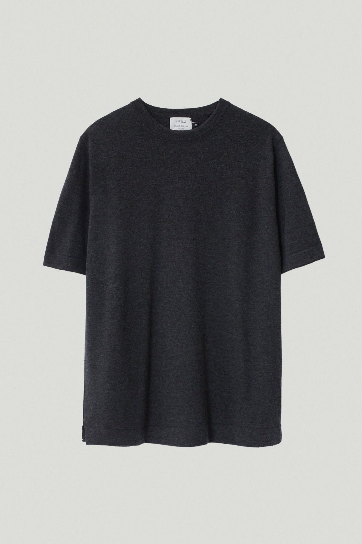 The Ultrasoft Wool T-Shirt - Imperfect Version | Dark Grey