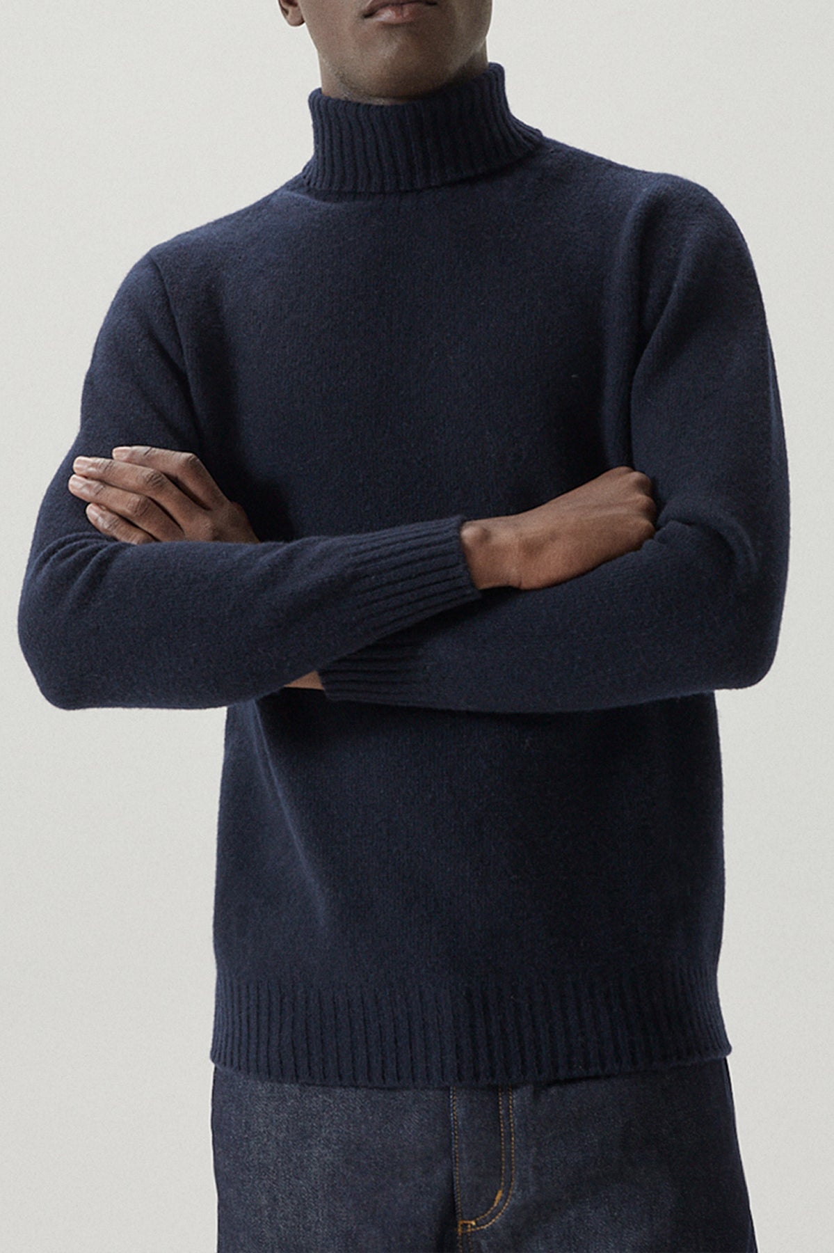 The Woolen Roll-Neck - Imperfect Version | Abyss Blue