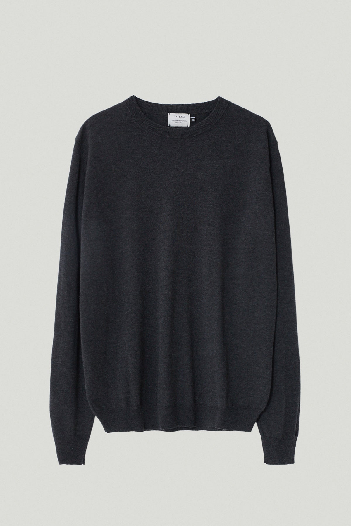 the ultrasoft wool round neck imperfect version dark grey