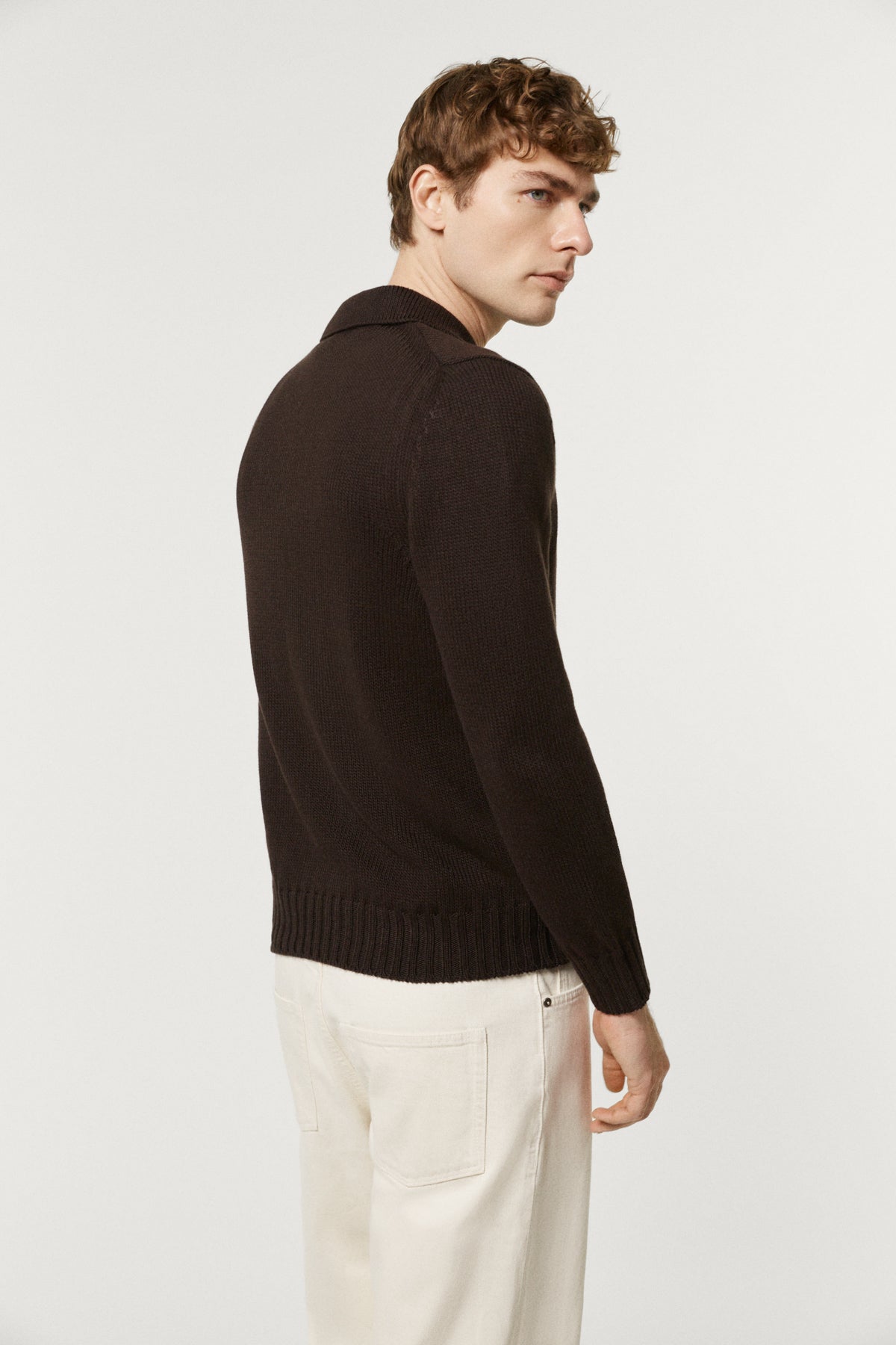 The Organic Cotton Tricot Polo brown