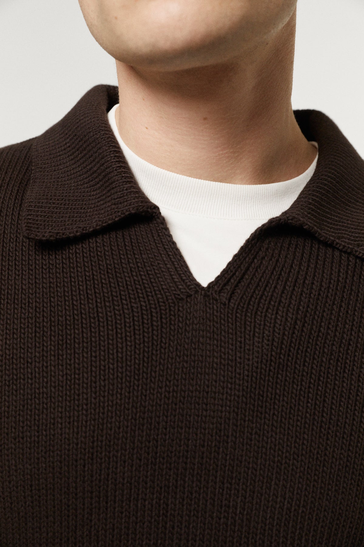 The Organic Cotton Tricot Polo brown