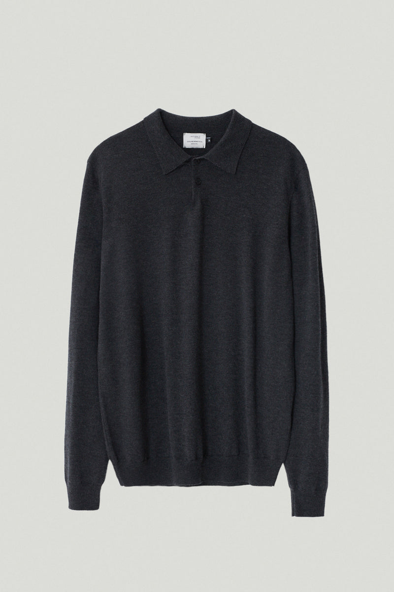 Dark Grey | The Ultrasoft Wool Polo – Imperfect Version