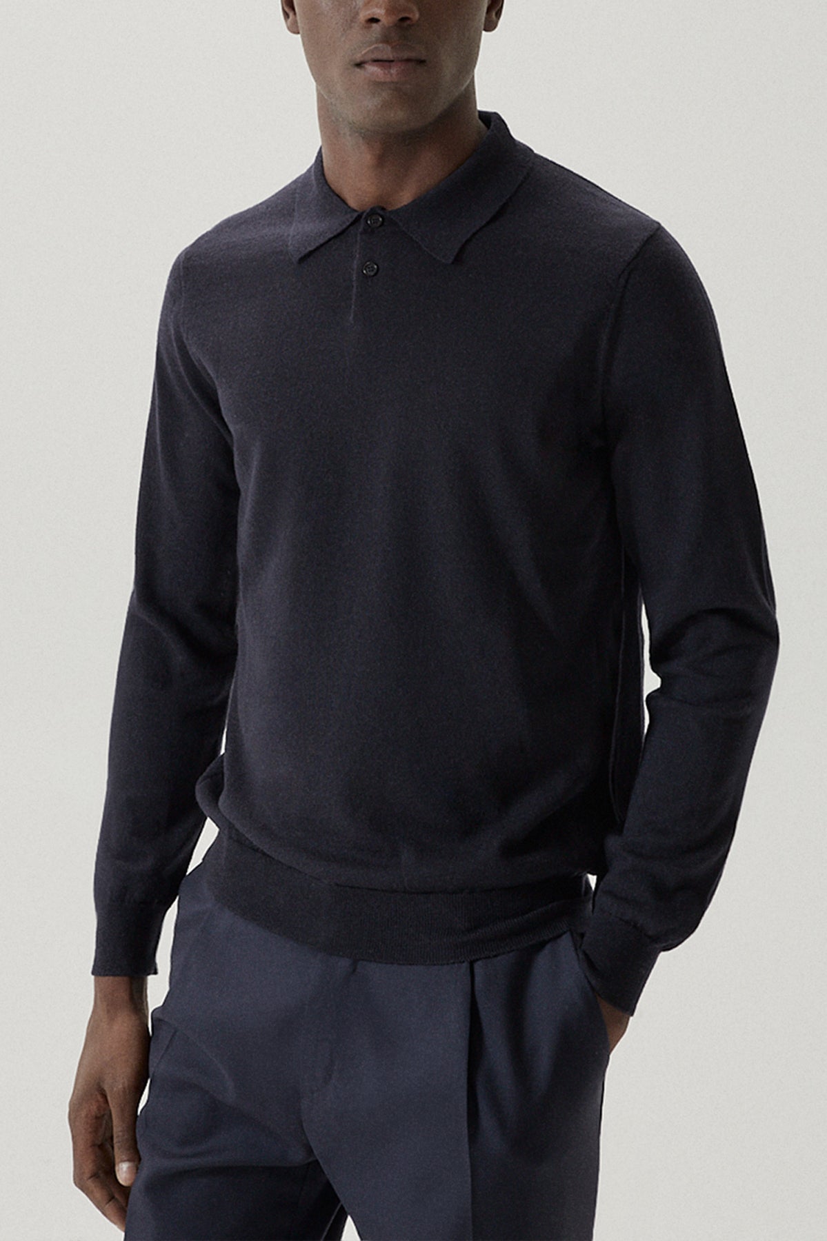 Midnight Blue | The Ultrasoft Wool Polo – Imperfect Version