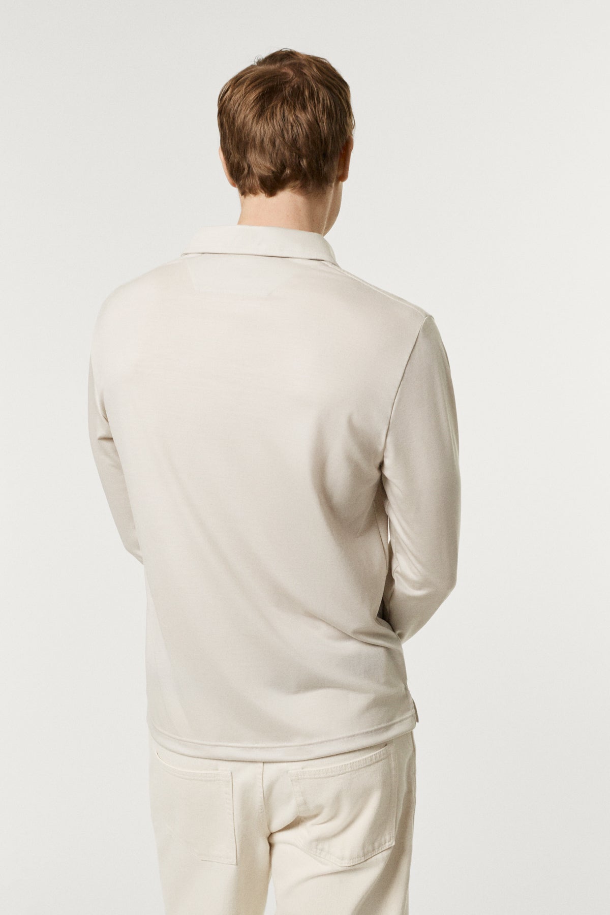 The Active Wool Polo ecru