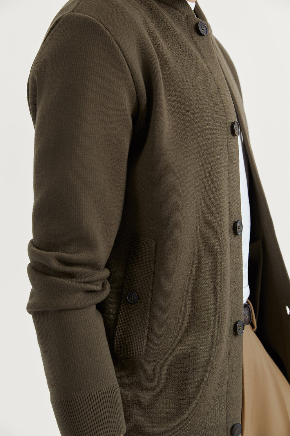 The Merino Wool Bomber Mud