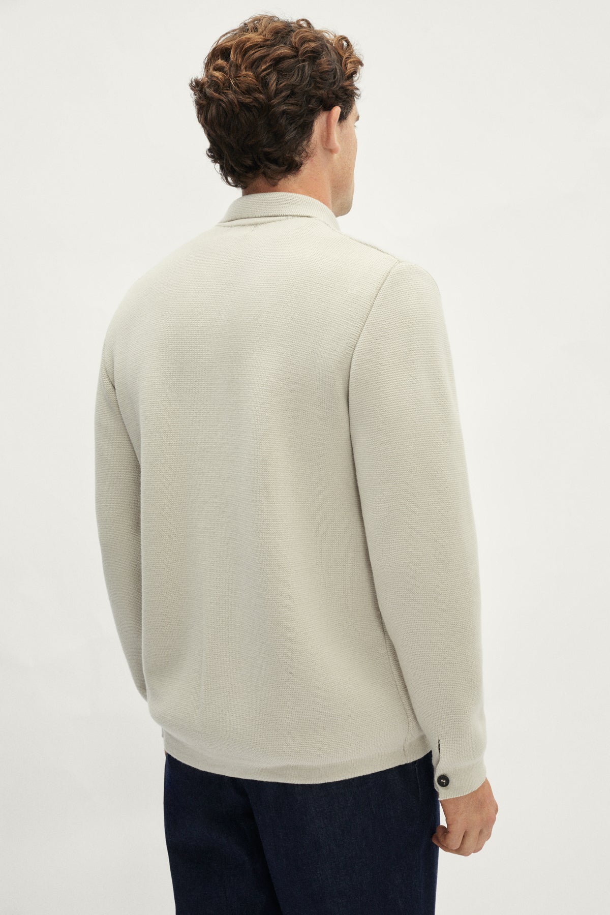 The Merino Wool Knit Jacket - pearl