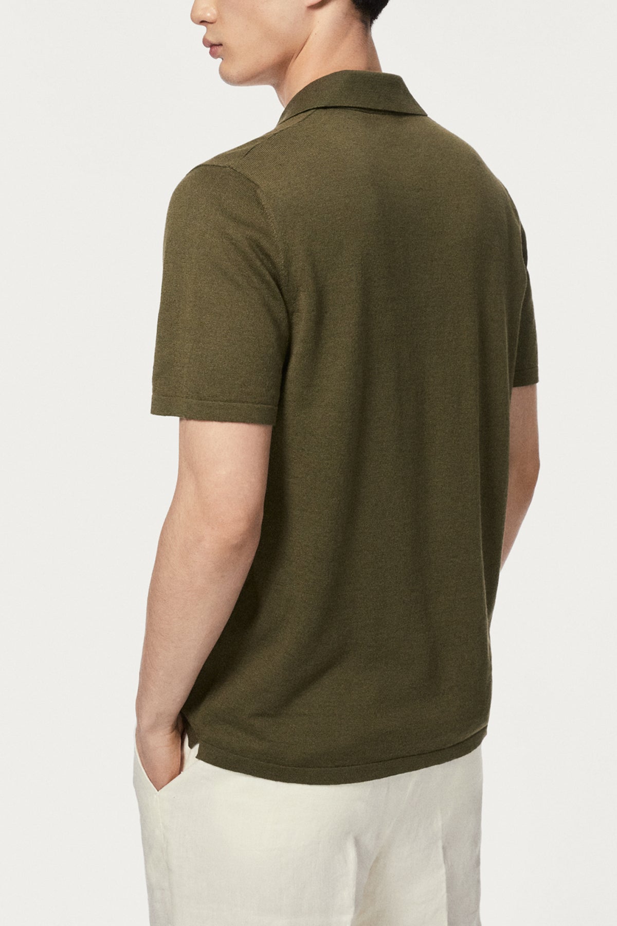 The Linen Cotton Short Sleeve Polo - Imperfect Version