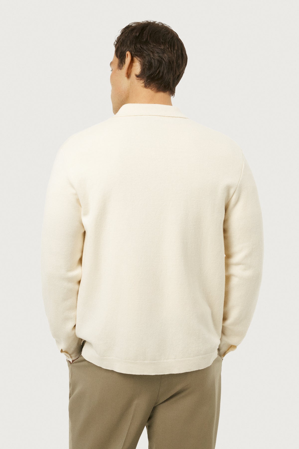 The Linen Cotton Lightweight Overshirt Milk White