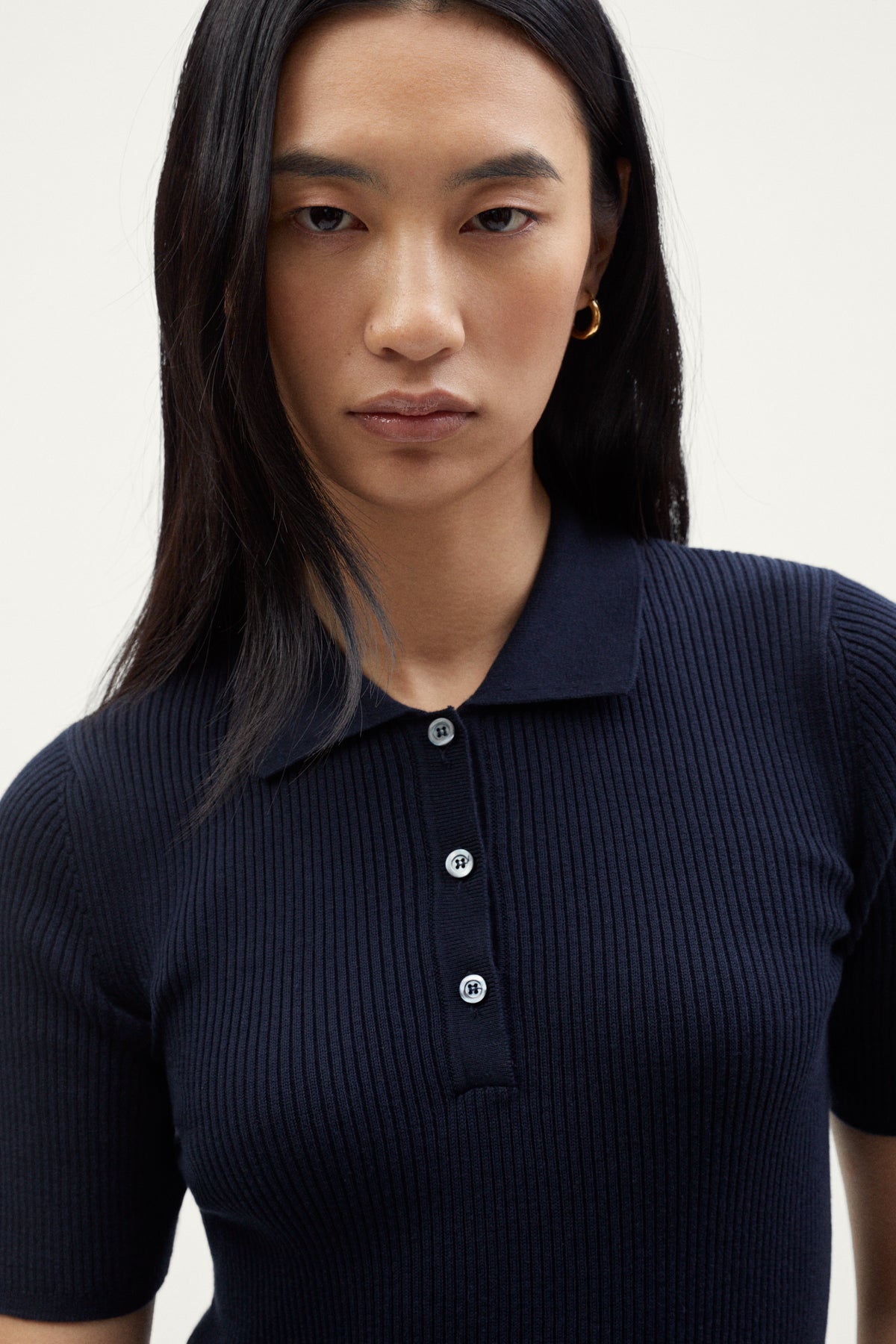 The Organic Cotton Ribbed Polo