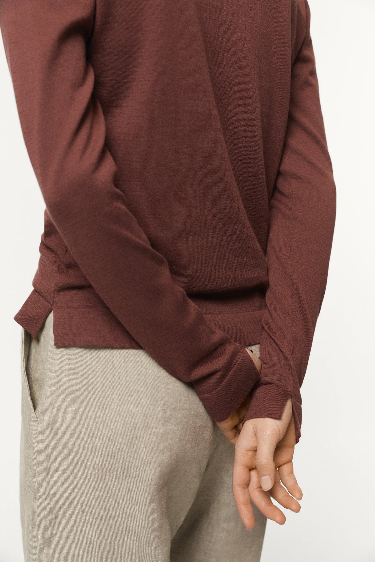 The Organic Cotton Lightweight Polo brown