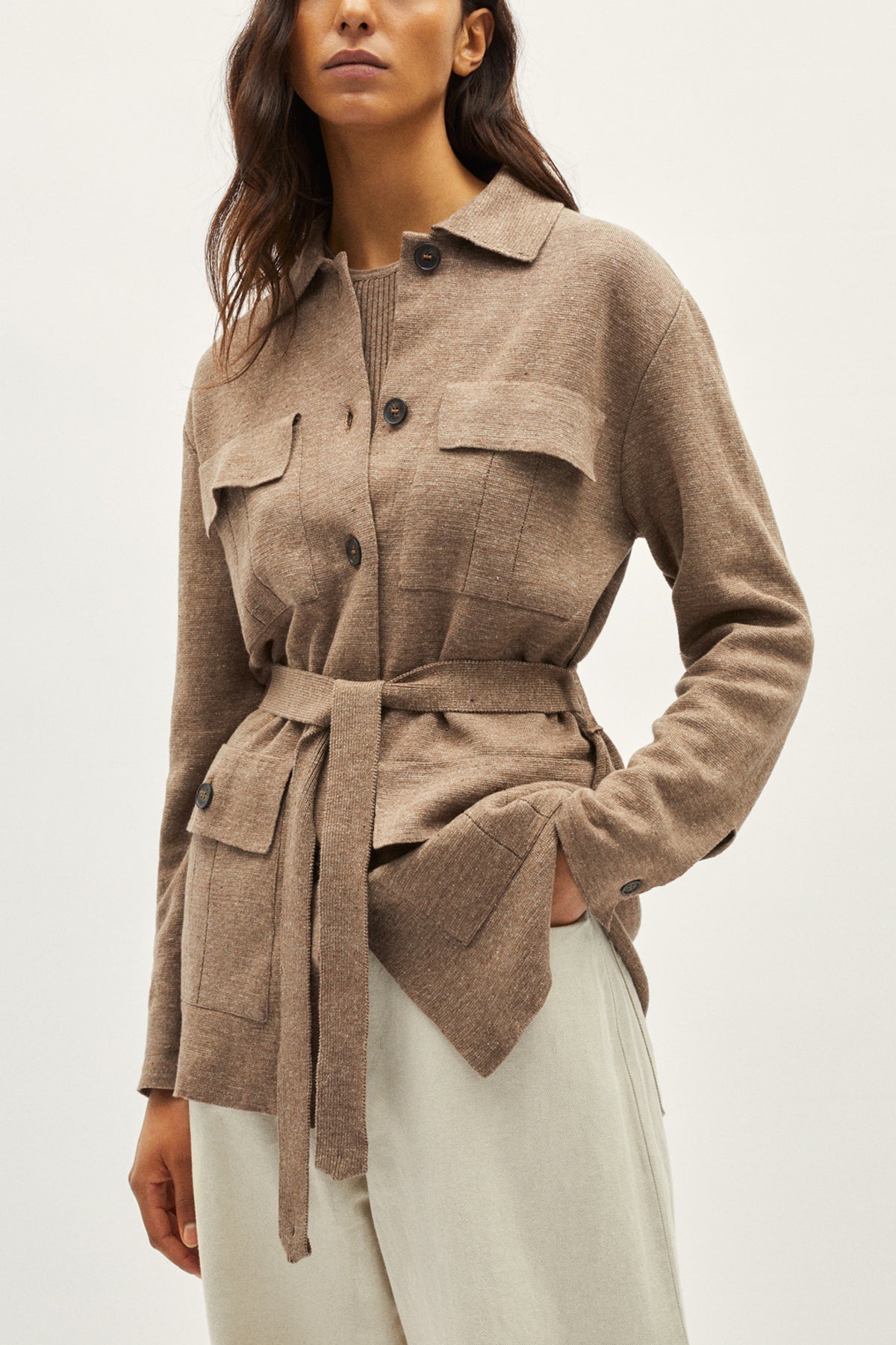 Veste saharienne en Lin et Coton - Version imparfaite