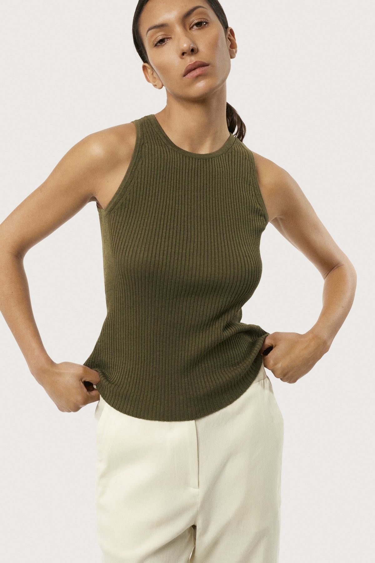 The Linen Cotton Tank Top