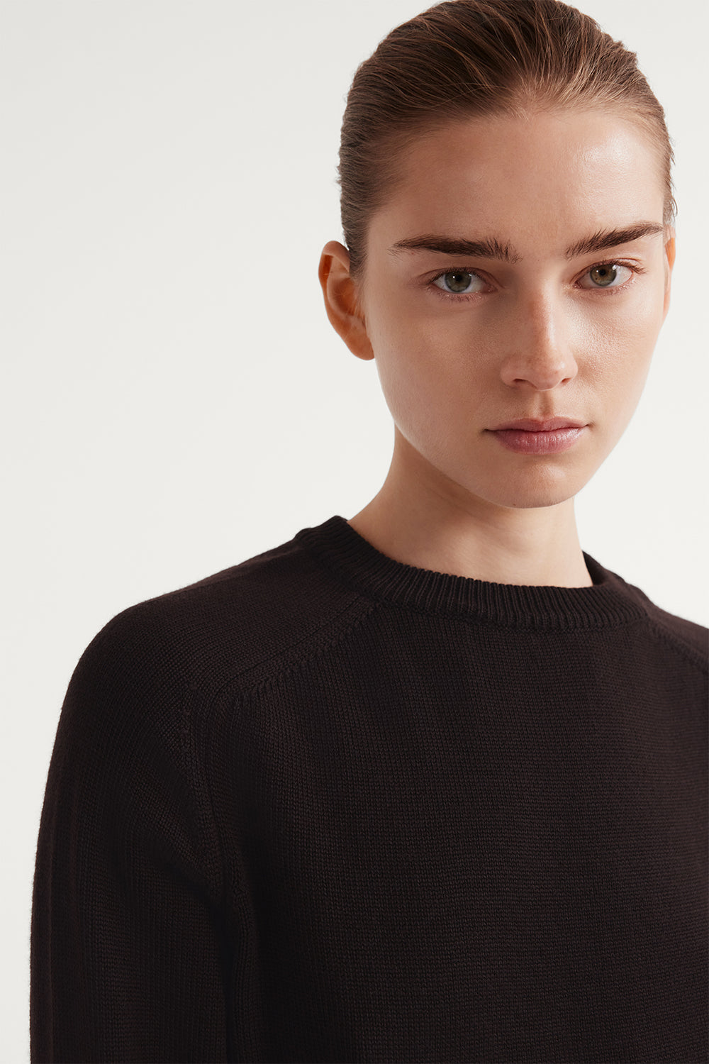 The Merino Wool Boxy Sweater brown