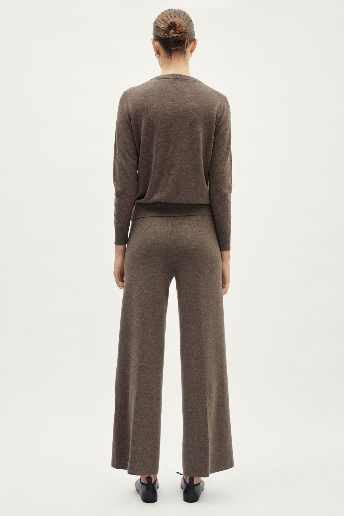 The Ultrasoft Wool Palazzo Pants - brown