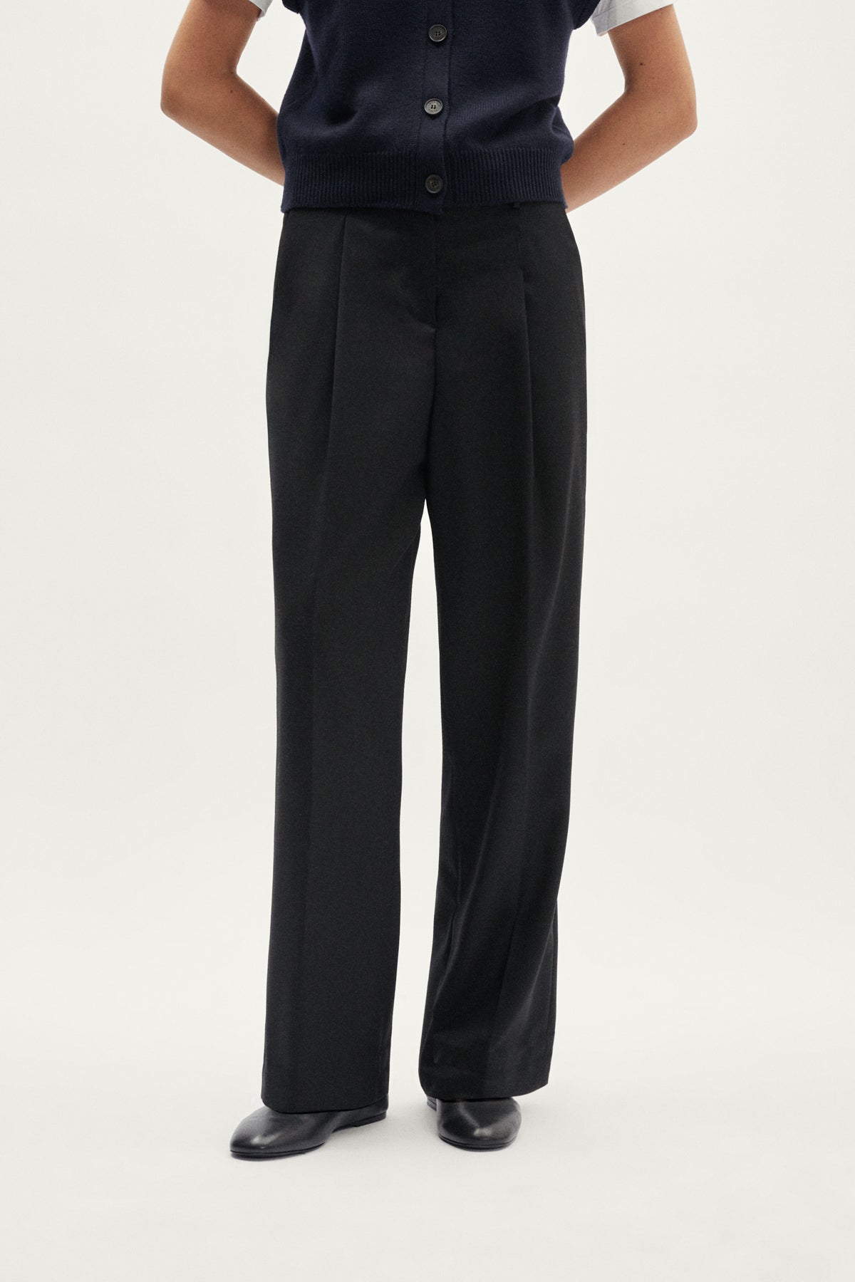 The Wool Tailored Pants with Pinces