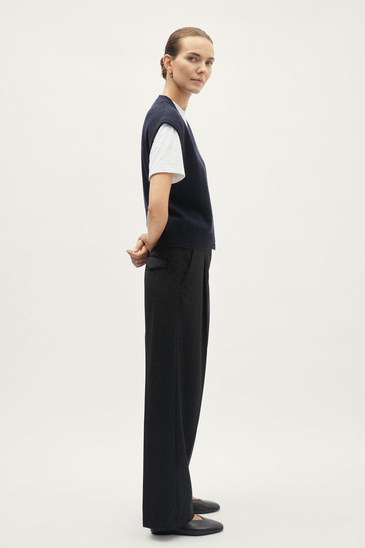 The Wool Tailored Pants with Pinces