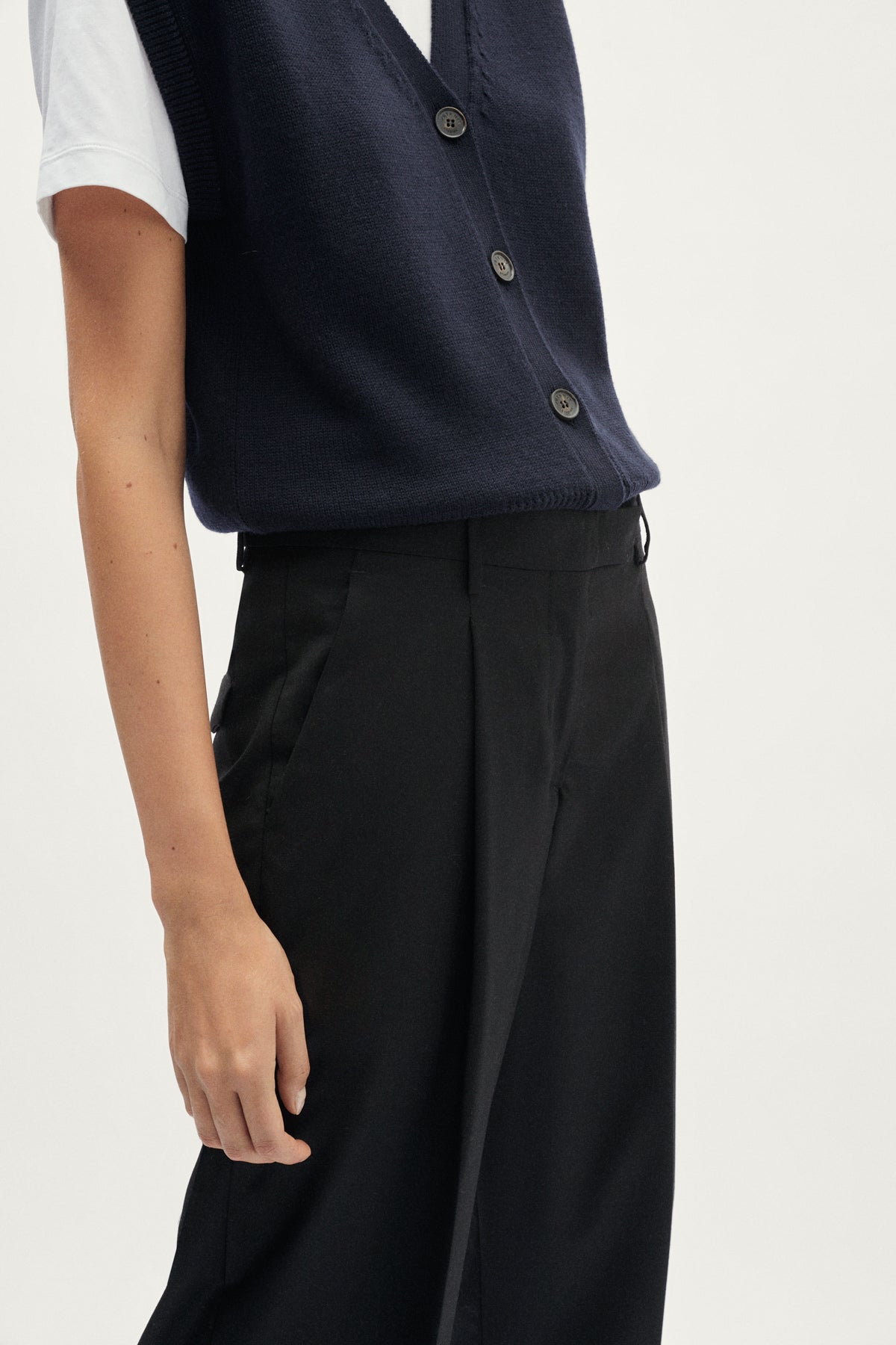 The Wool Tailored Pants with Pinces