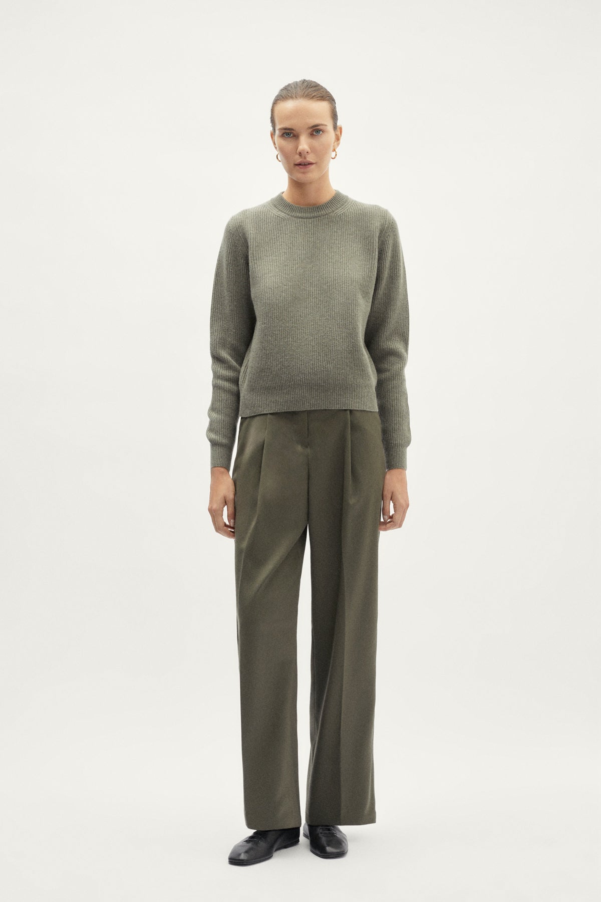 The Wool Tailored Pants with Pinces