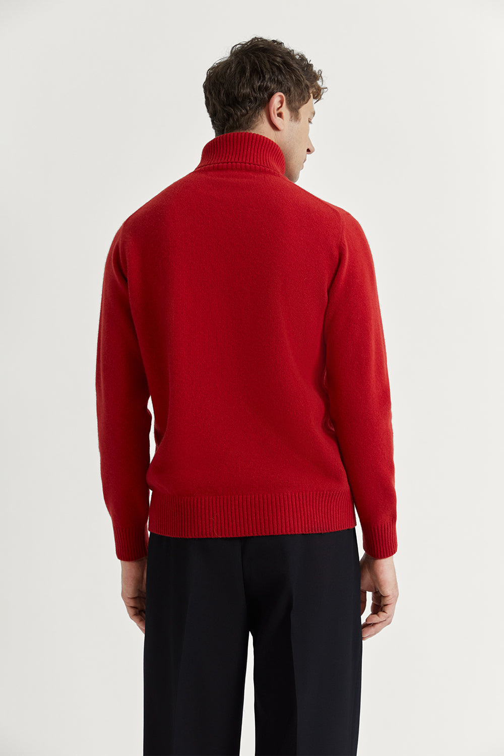 The Woolen Roll-Neck Red
