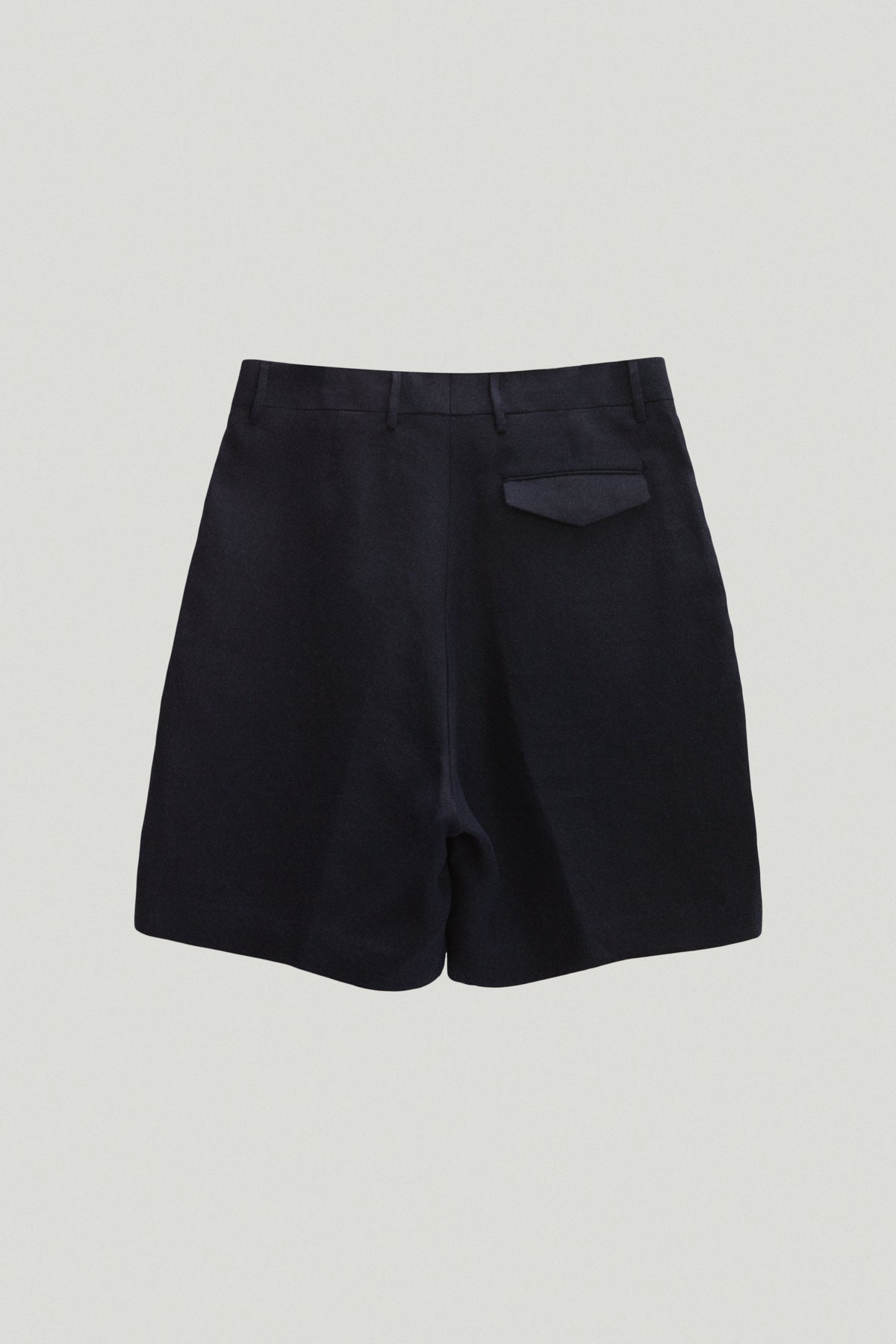 the linen twill bermuda shorts blue navy