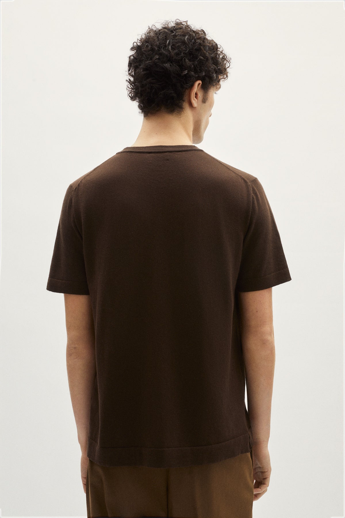 Mocha Brown | The Organic Cotton Knit T-Shirt
