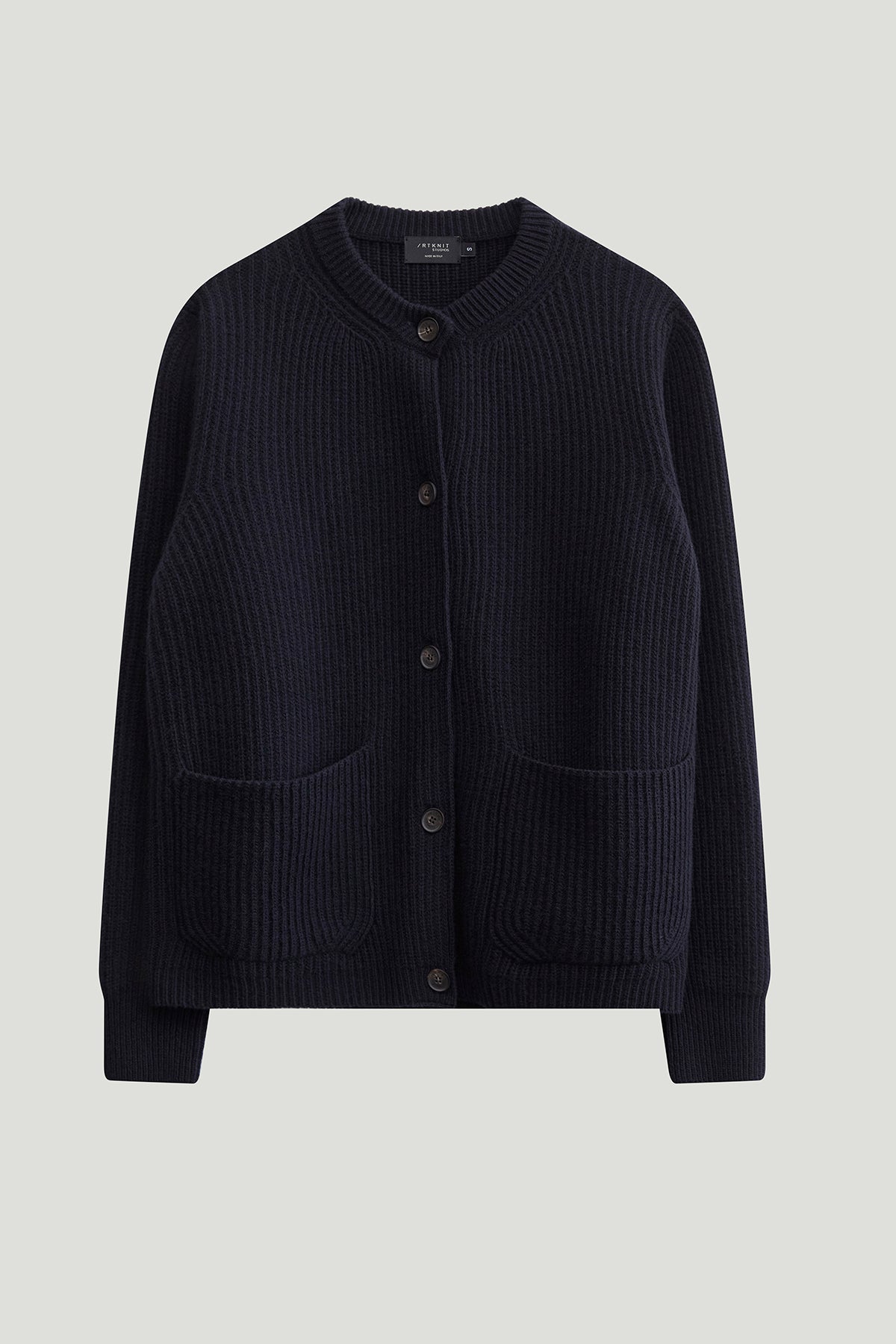 The Woolen Crewneck Ribbed Cardigan