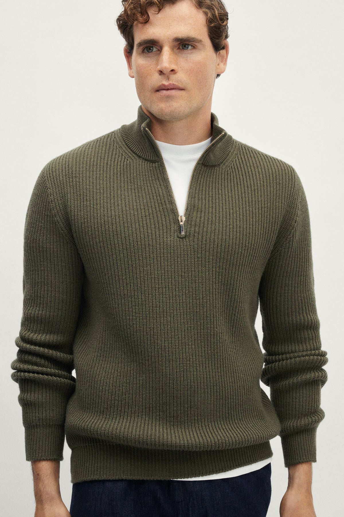 The Merino Wool Half-Zip Jumper