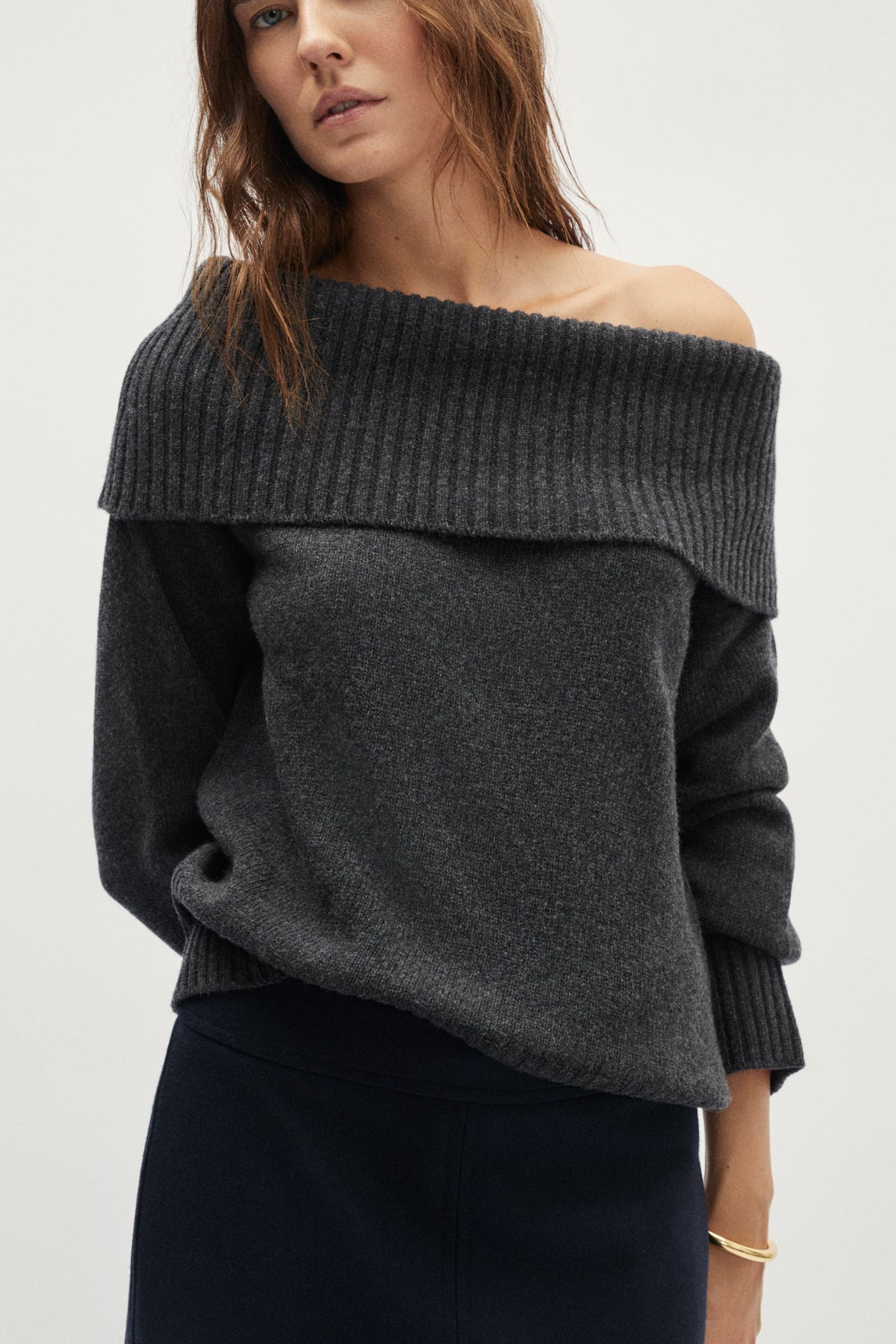 The Woolen Evening Top - grey