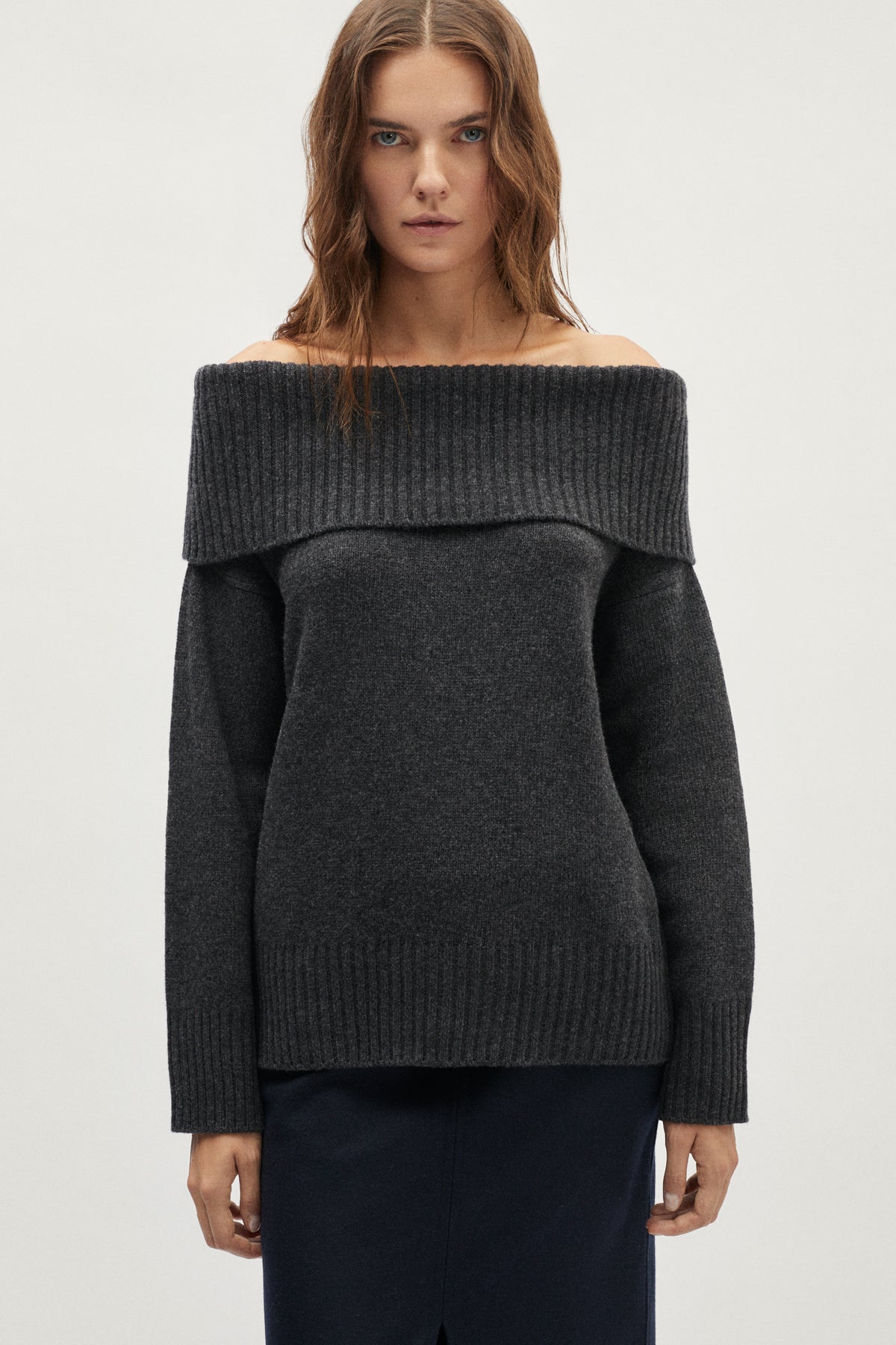 The Woolen Evening Top - grey