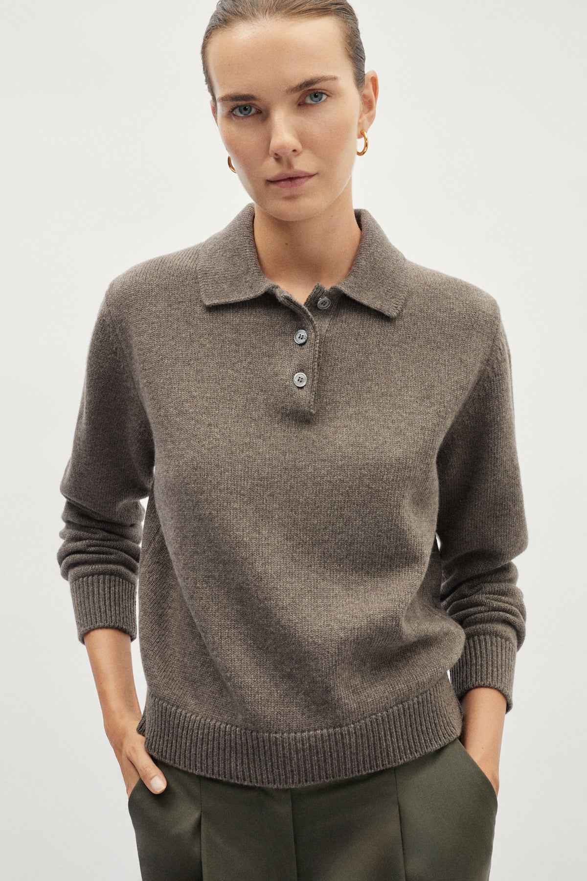 The Woolen Vintage Polo - taupe