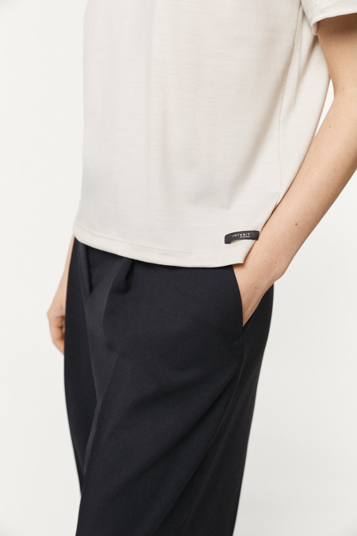 The Active Wool Tee ecru