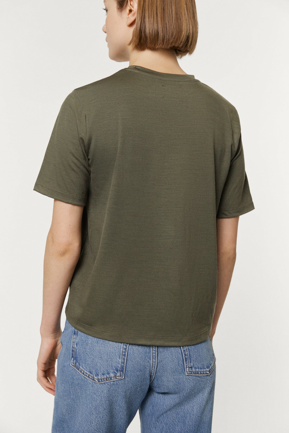 The Active Wool Tee green