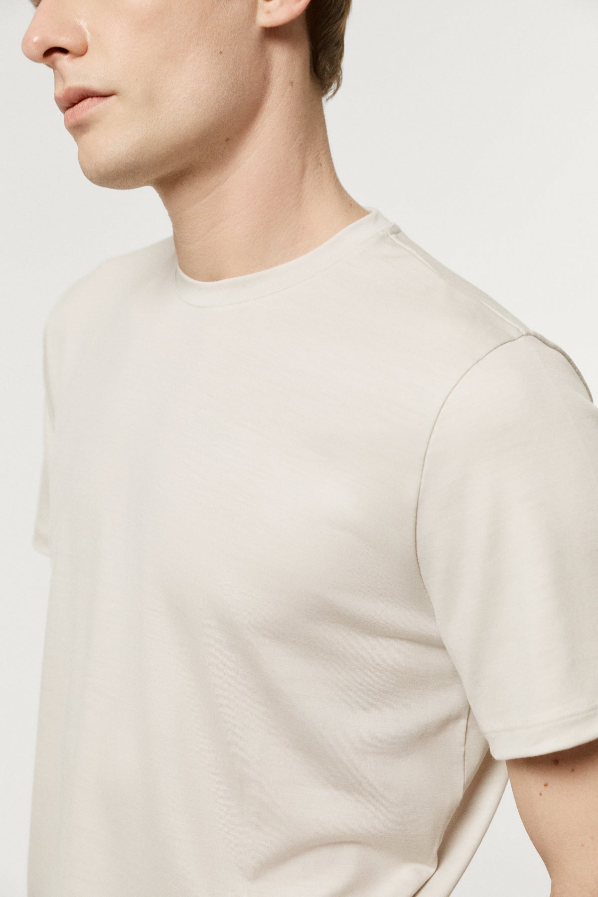 The Active Wool T-shirt ecru