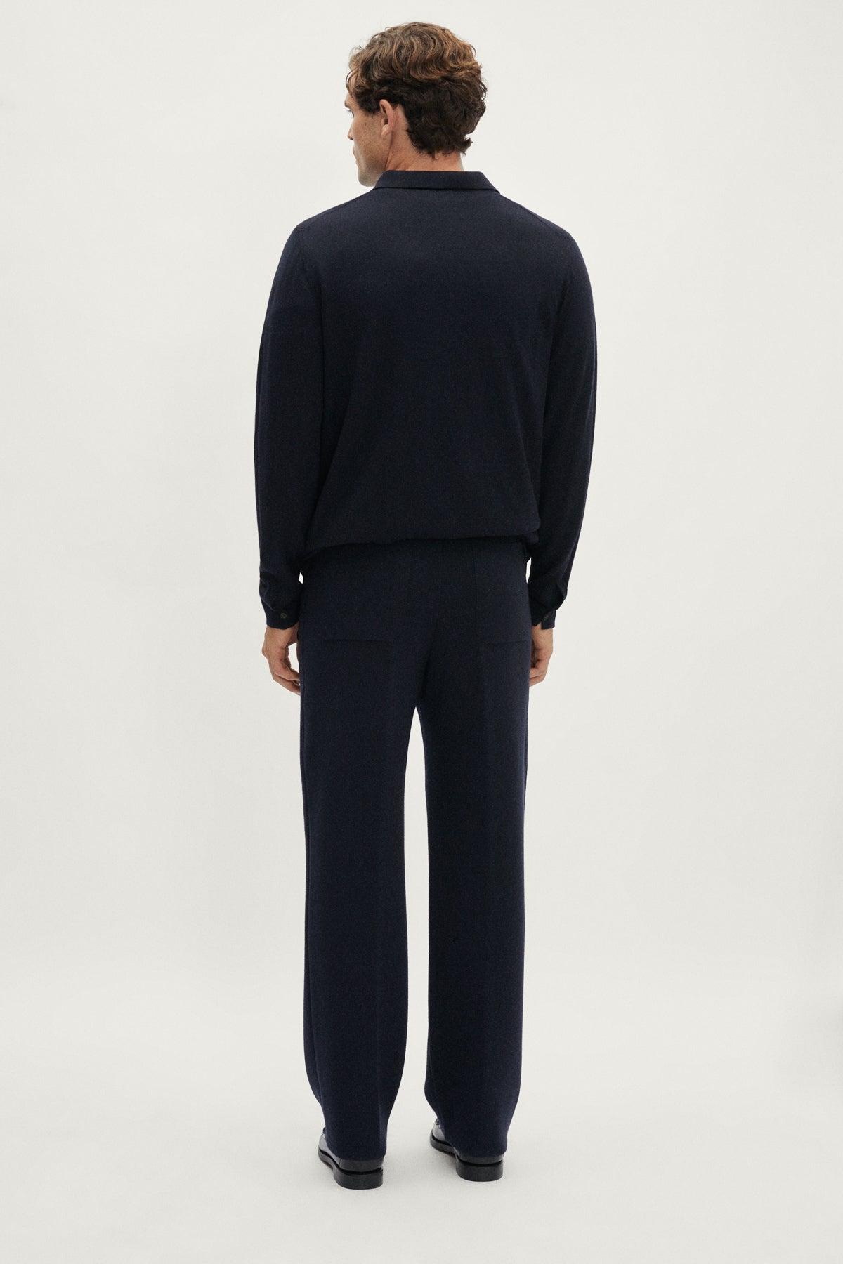 The Merino Wool Straight-Cut Sweatpants - Blue