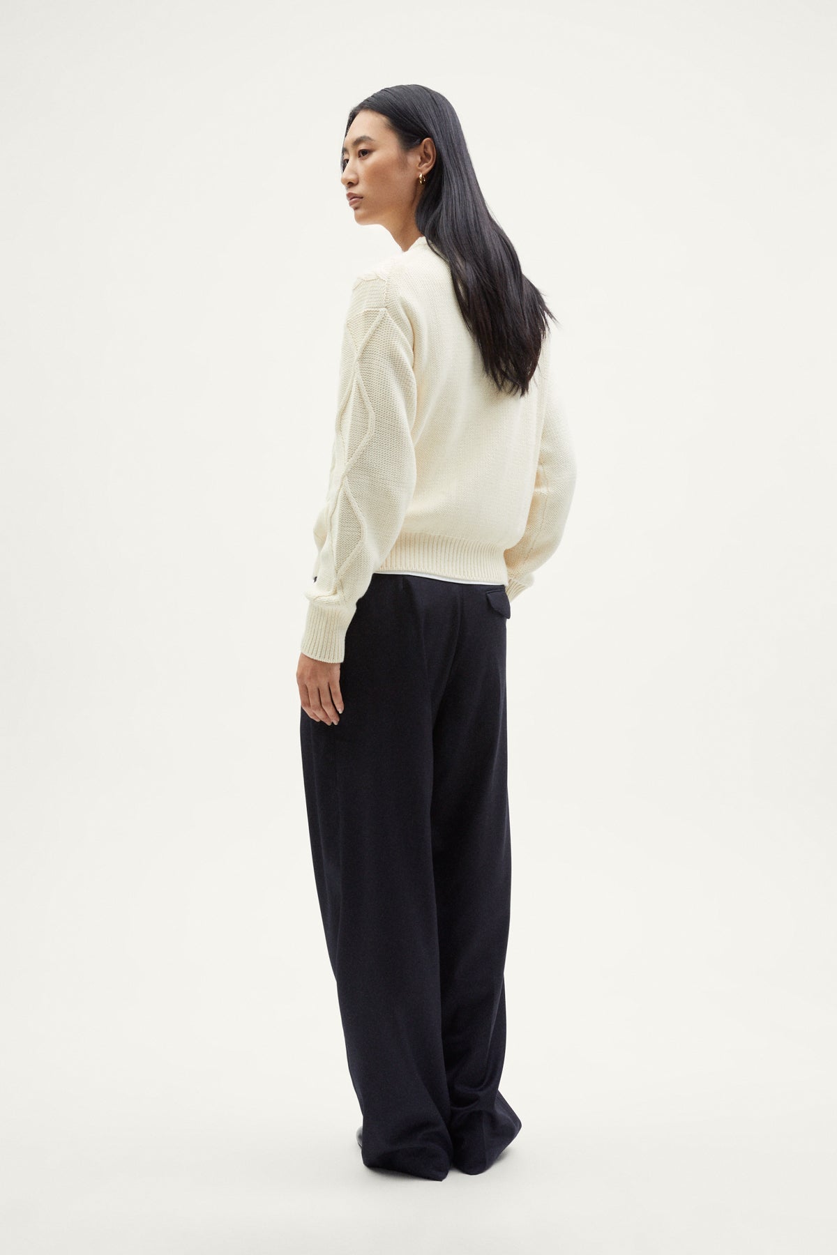 The Organic Cotton Aran Tricot Sweater