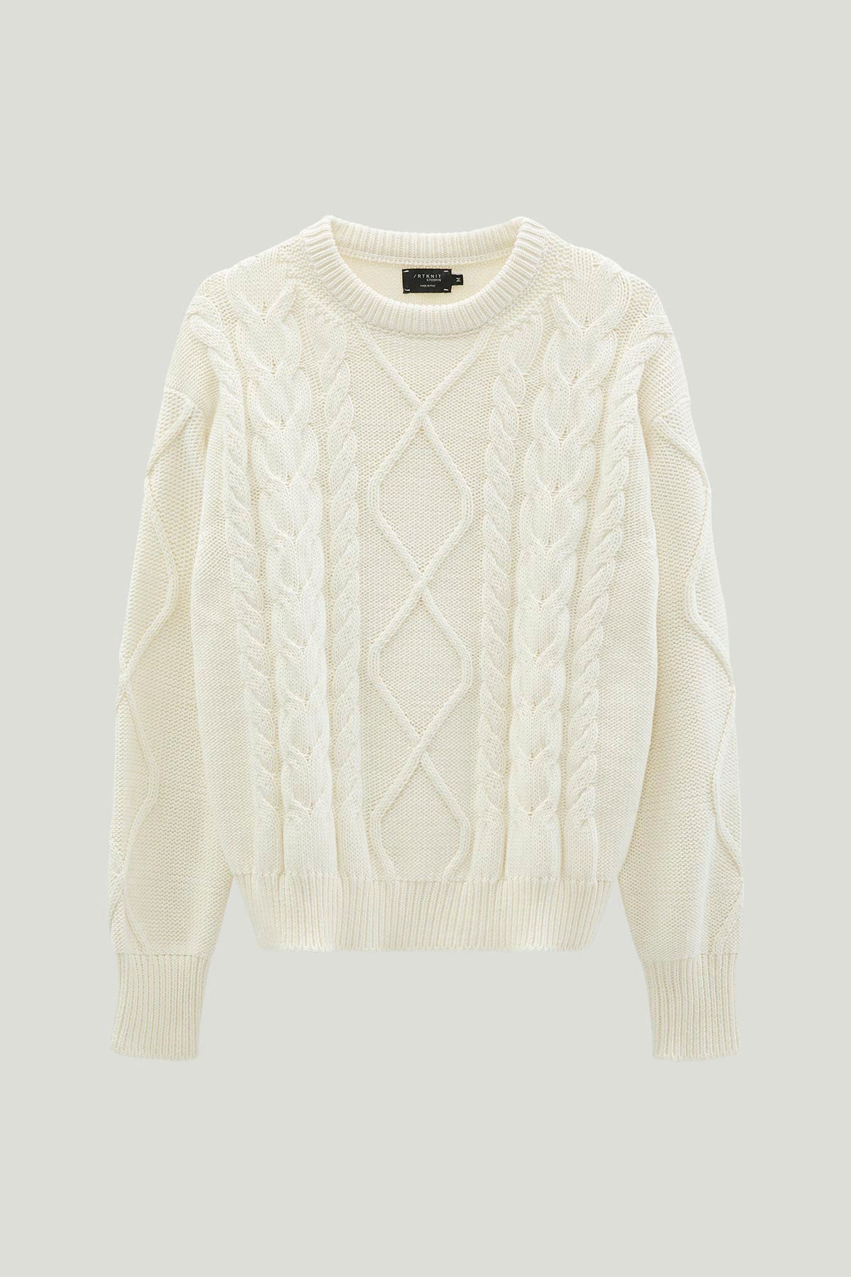 The Organic Cotton Aran Tricot Sweater