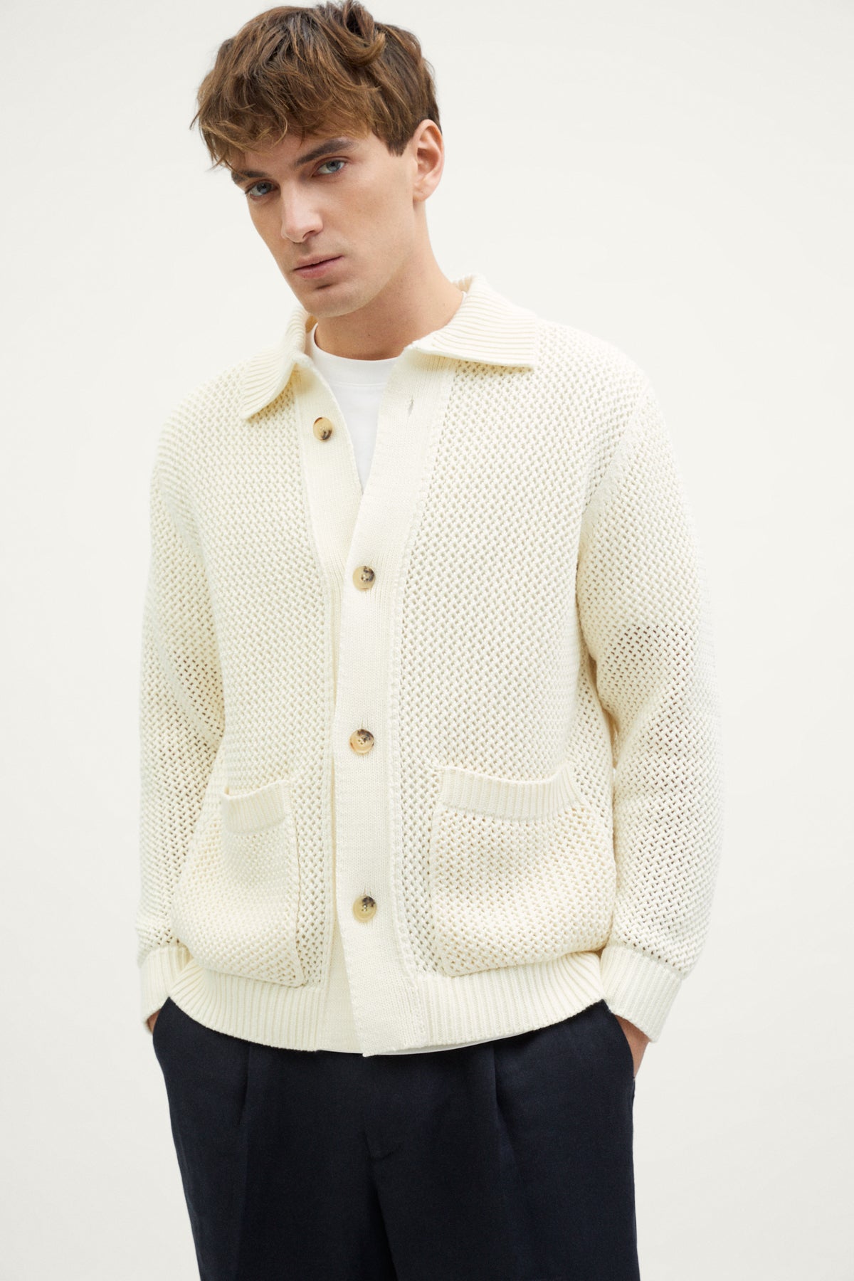 The Organic Cotton Open-Tricot Jacket