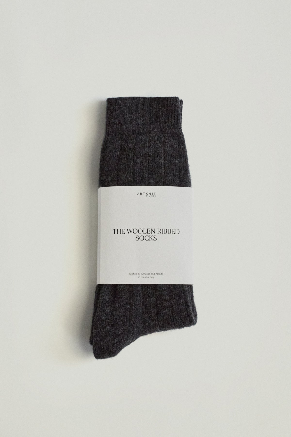 The Woolen Ribbed Socks grey