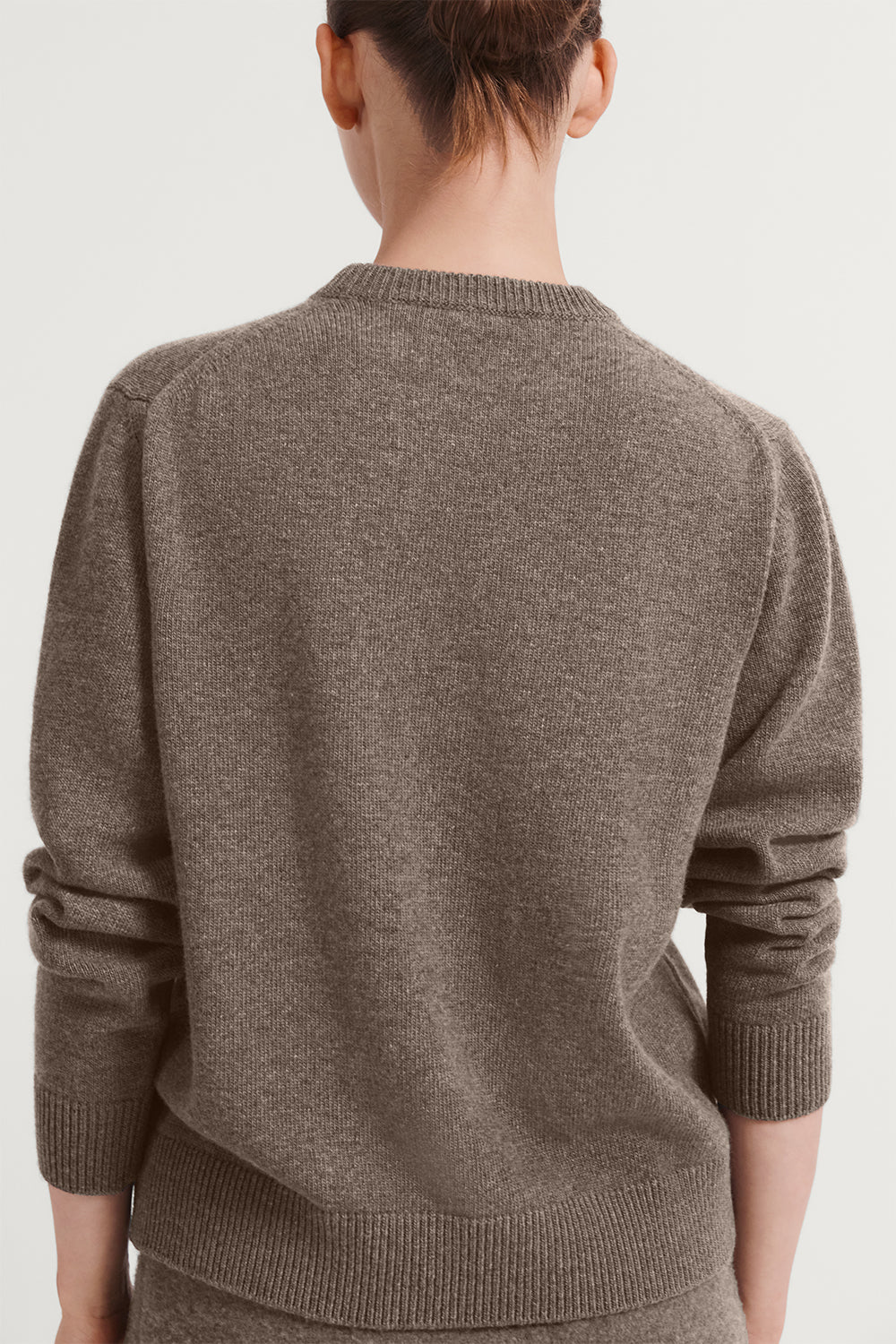 The Woolen Plain Stitch Sweater Taupe