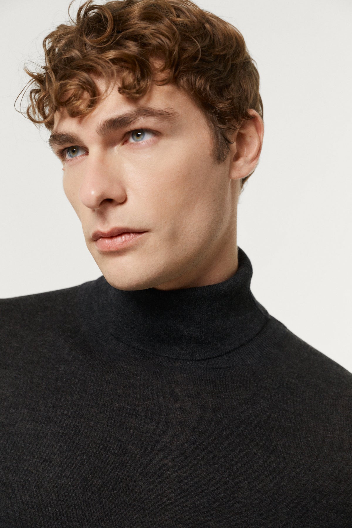 The Ultrasoft Roll-Neck Sweater dark grey
