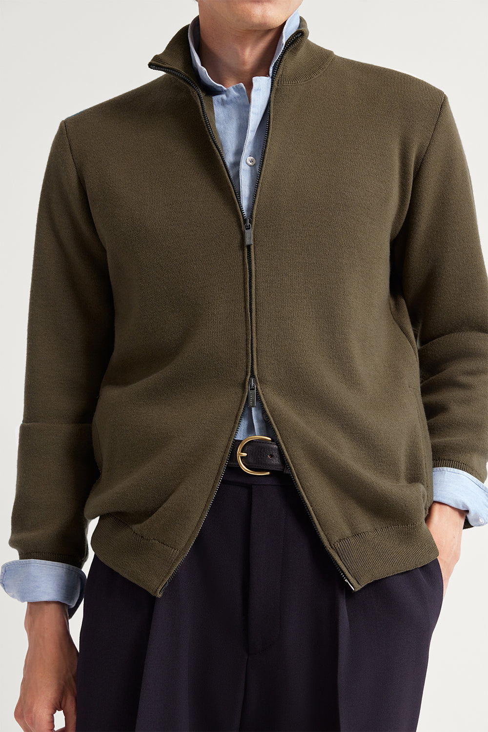The Merino Wool Lightweight Bomber Mud