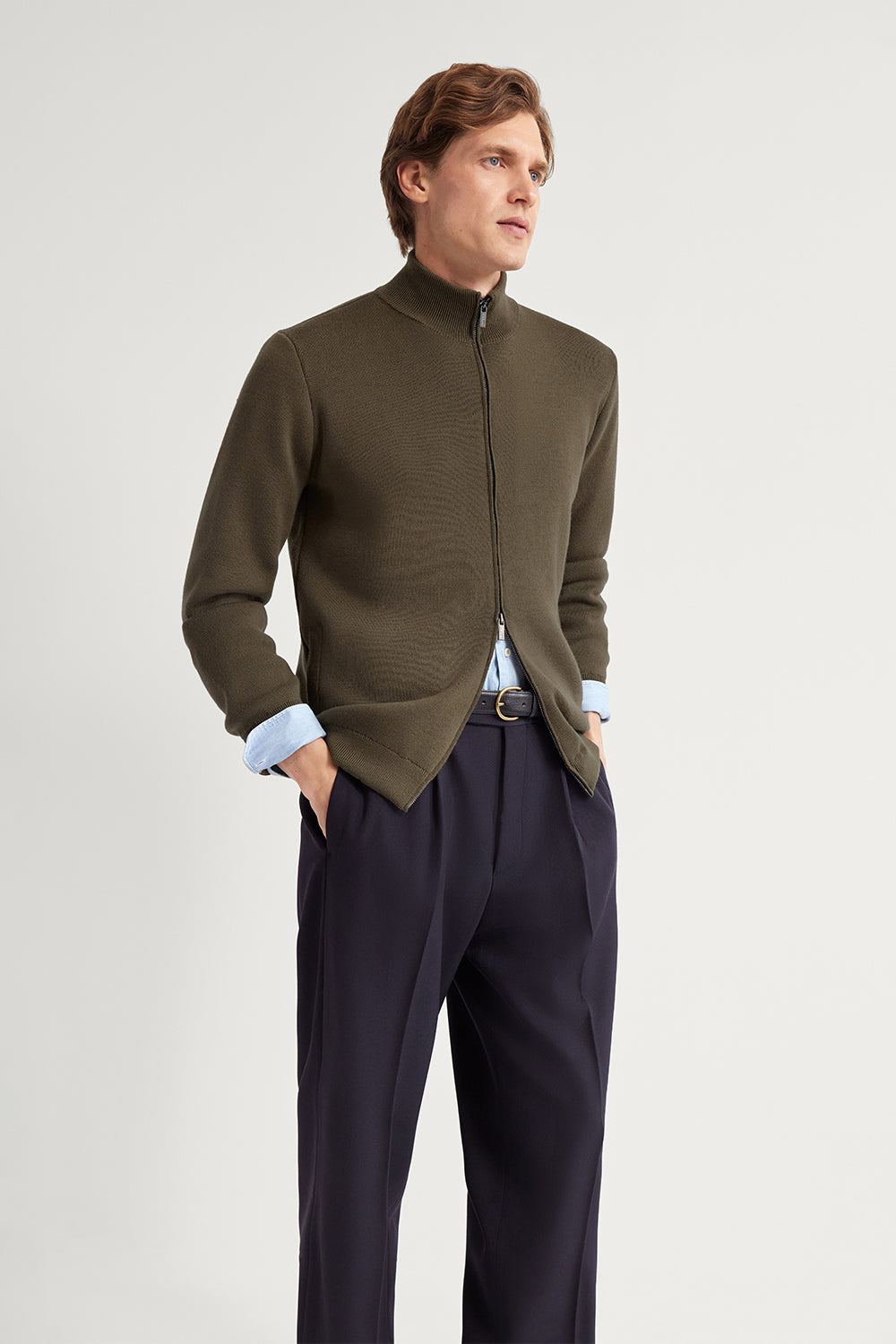 The Merino Wool Lightweight Bomber Mud