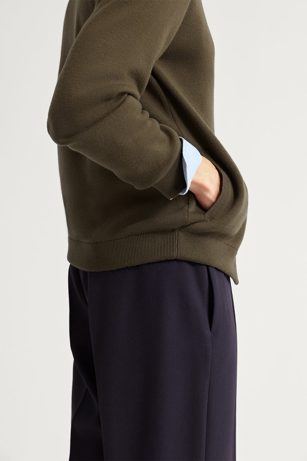The Merino Wool Lightweight Bomber Mud