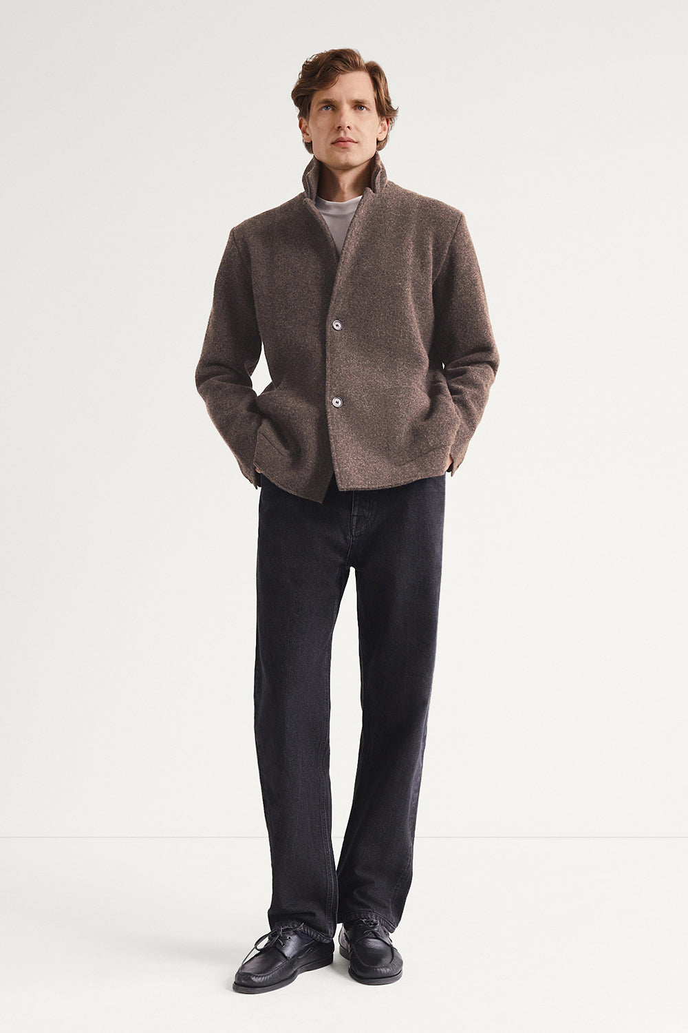 Le blazer en laine bouillie