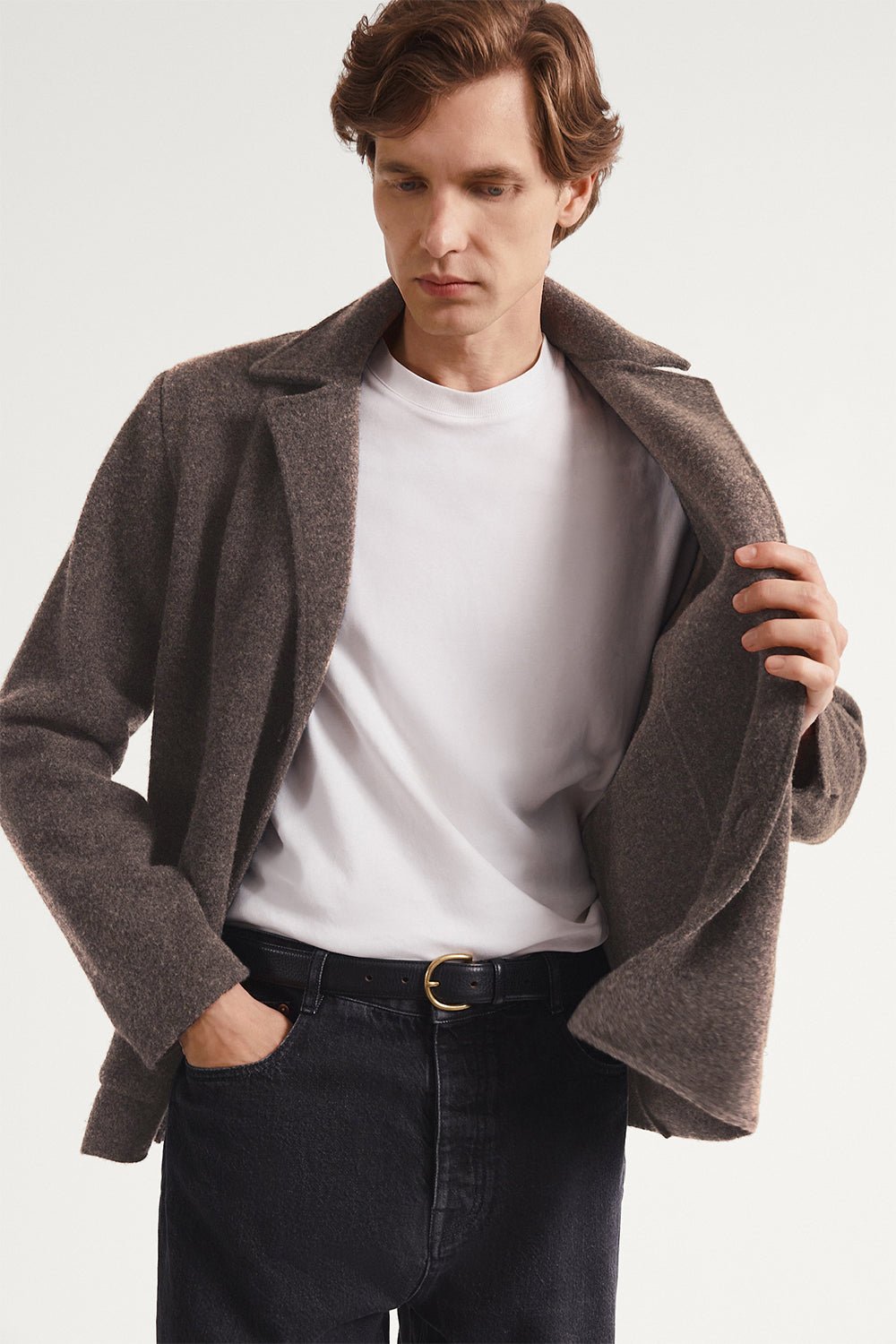 Le blazer en laine bouillie