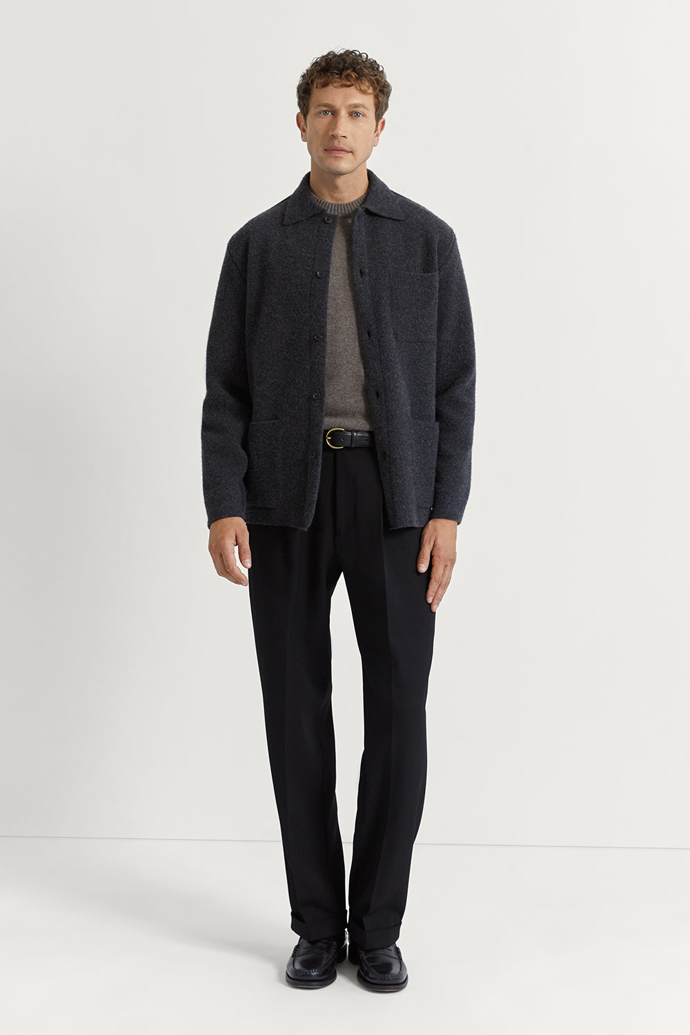 The Boiled Wool Jacket Ash Grey