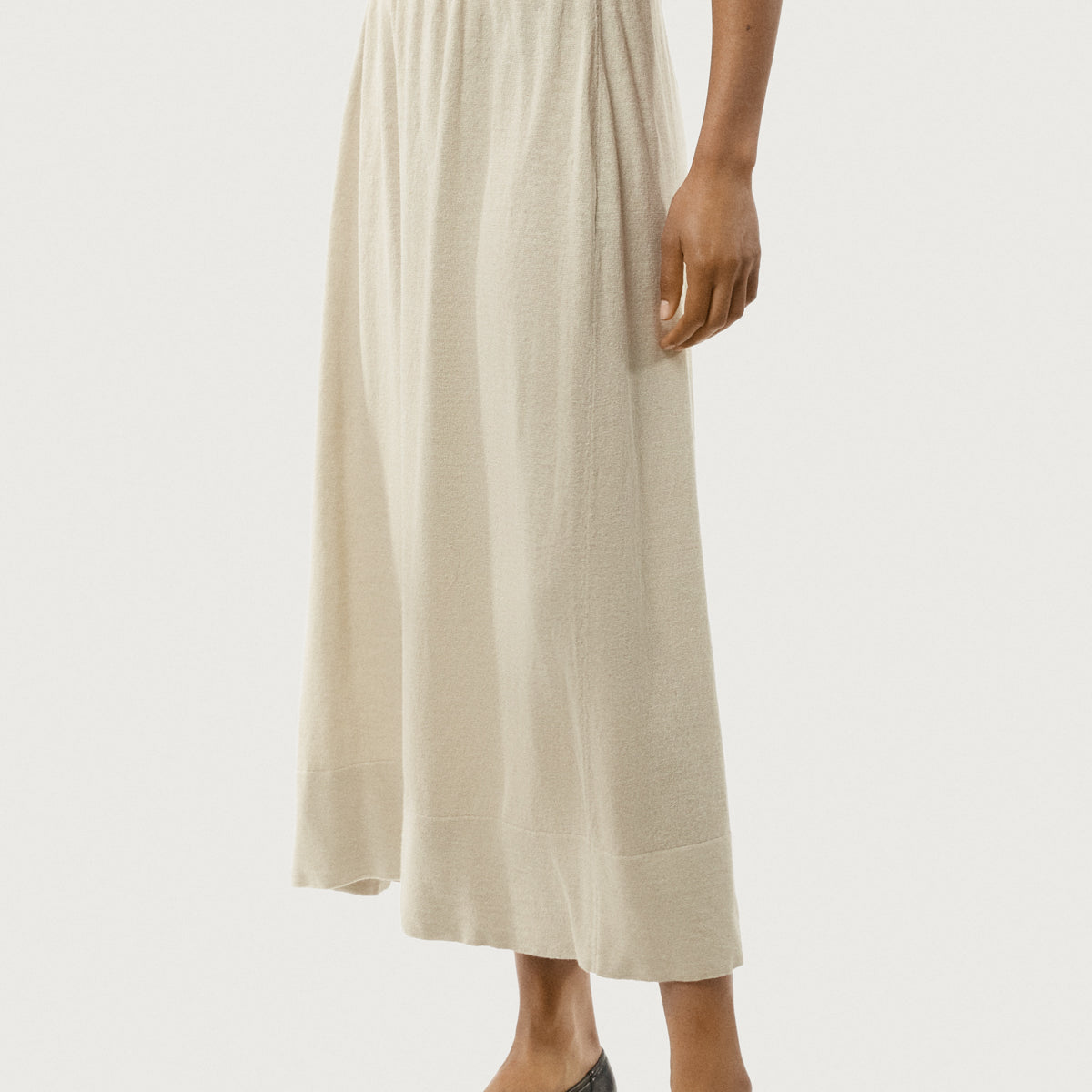 The Linen Cotton Lightweight Flare Skirt